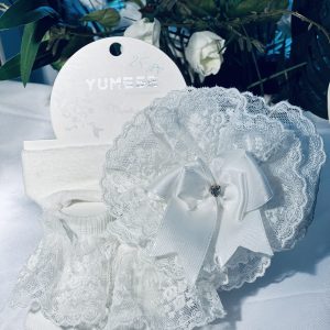 ENSEMBLE CHAUSSETTE ET BANDEAU BÉBÉ